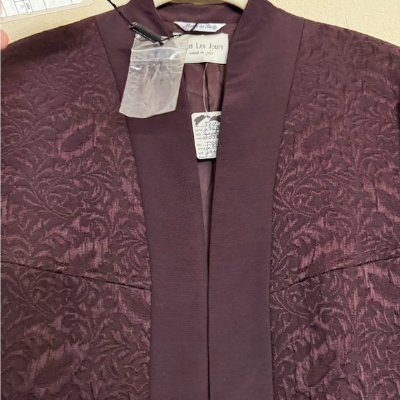 Vintage Tous Les Jours Blazer Jacket Made in Italy Lama Wool Size 8 NWT - Picture 4 of 16